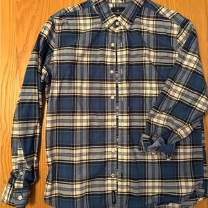 American Eagle Outfitters Blue Casual Button Down Shirt